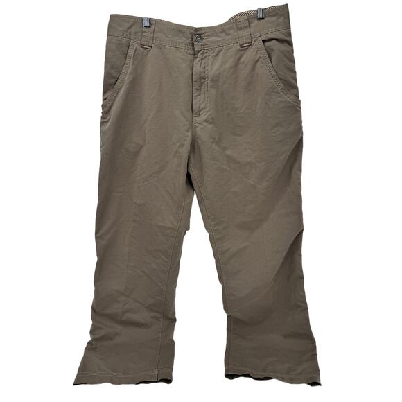 Royal Robbins Pants Mens 34x30 (34x29 ACTUAL) Khaki Green Hiking Chino Gorpcore - Picture 2 of 8